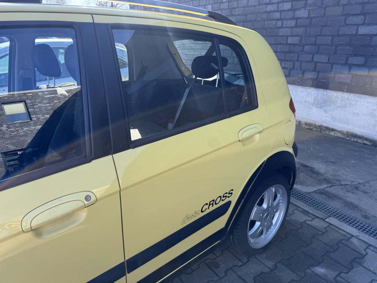 Hyundai Getz Cross original T&uuml;r hinten links 3W Willow Green Rohbau Bj.2008